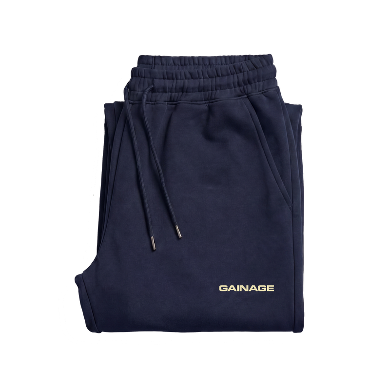Navy Chalk Heavy Weight Joggers